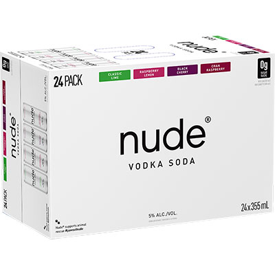NUDE VODKA SODA - 24 PACK MIXER CAN Canadian Coolers