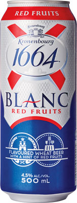 KRONENBOURG 1664 BLANC FRUITS ROUGES CAN