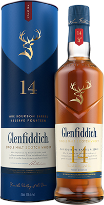 GLENFIDDICH - 14YO BOURBON BARREL RESERVE Scottish Whisky