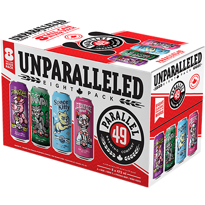 PARALLEL 49 - UNPARALLELED 8 PACK TALL CAN Canadian Domestic Beer