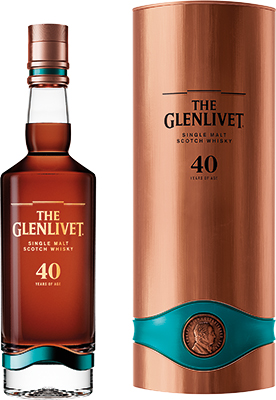 THE GLENLIVET - 40 YEAR OLD Scottish Whisky / Whiskey