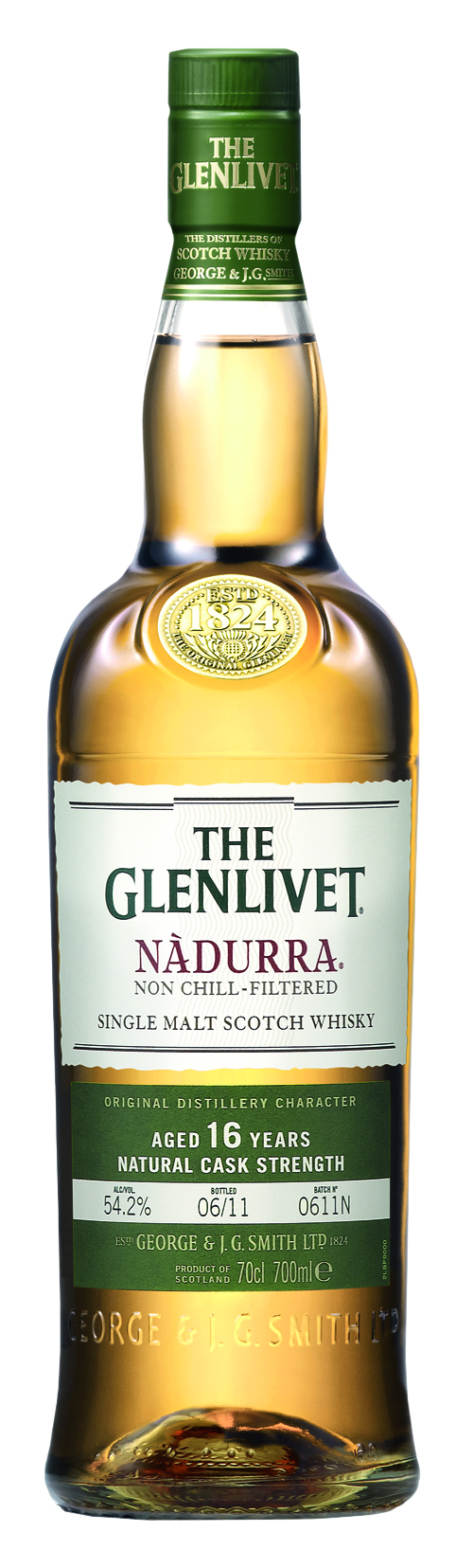GLENLIVET - 16 YEAR OLD NADURRA CASK STRENGTH Scottish Whisky