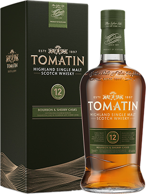 TOMATIN - 12 YEAR OLD Scottish Whisky / Whiskey