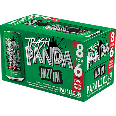 PARALLEL 49 - TRASH PANDA IPA 8 FOR 6 CAN Canadian Domestic Beer