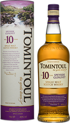 GLENLIVET - TOMINTOUL SPEYSIDE SINGLE MALT 10 YO Scottish Whisky