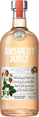 ABSOLUT JUICE STRAWBERRY EDITION Sweden Vodka