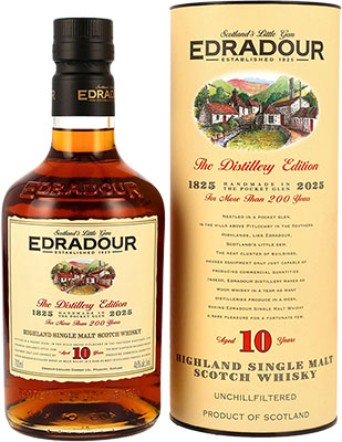 EDRADOUR - 10 YEAR OLD Scottish Whisky / Whiskey