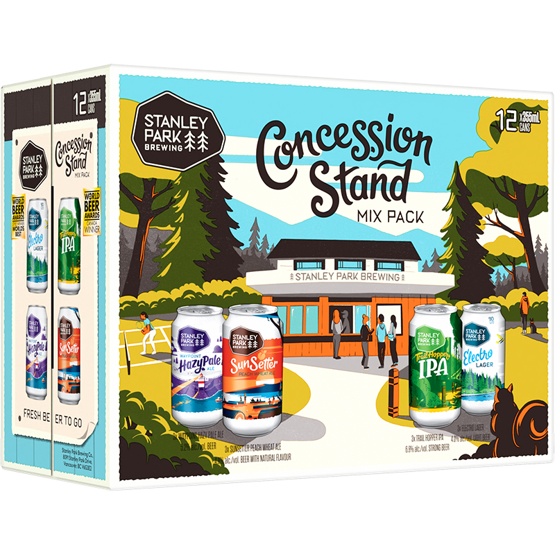 STANLEY PARK BREWING - CONCESSION STAND CAN MIXED PACK Canadian