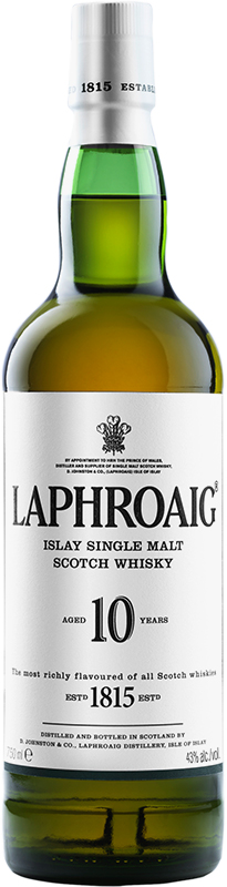 LAPHROAIG - 10 YEAR OLD Scottish Whisky / Whiskey