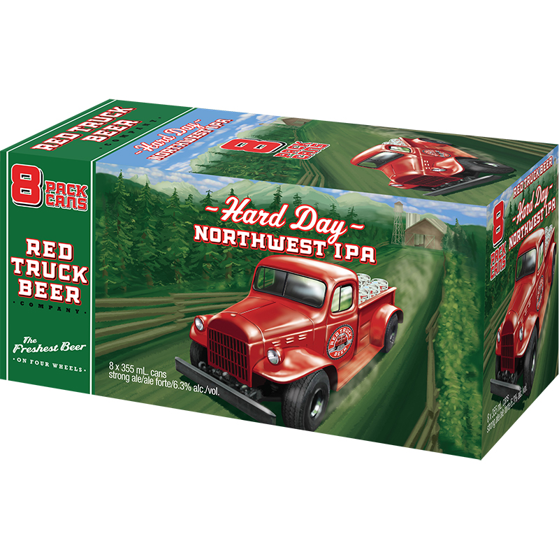 BCLIQUOR Red Truck Beer - Hard Day Northwest Ipa 8 Can