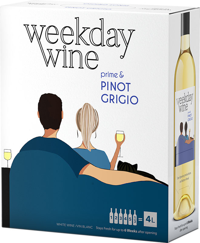 油彩画　white wine time VINTAGE INK - PINOT GRIGIO LIMITED RELEASE 2024 Canadian