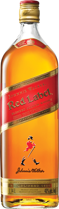 JOHNNIE WALKER - RED LABEL Scottish Whisky / Whiskey