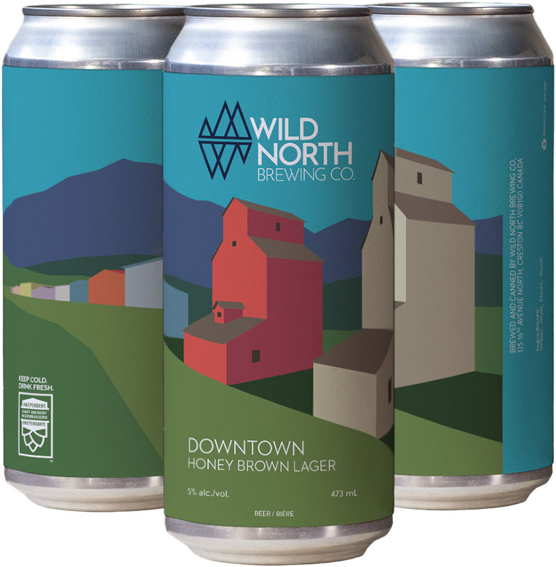 BCLIQUOR Wild North Brewing - Downtown Honey Brown Lager Tall Can