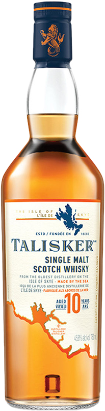 TALISKER - 10 YEAR OLD Scottish Whisky / Whiskey