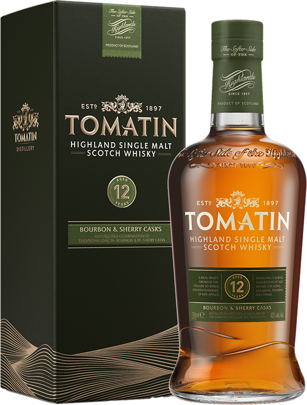 TOMATIN - 12 YEAR OLD Scottish Whisky / Whiskey