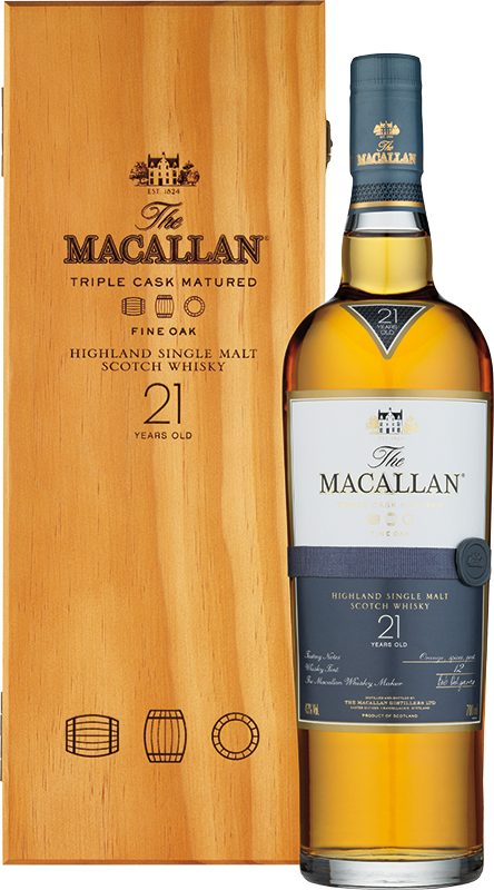 MACALLAN - 21 YEAR OLD FINE OAK Scottish Whisky / Whiskey
