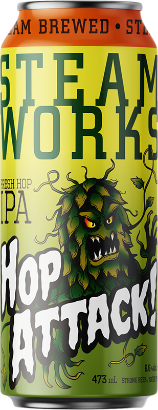 BCLIQUOR Steamworks - Hop Attack Fresh Hop Ipa Tall Can