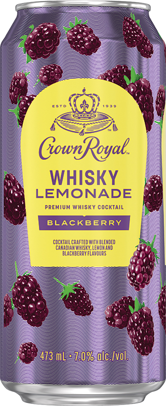 BCLIQUOR Crown Royal - Blackberry Whiskey Lemonade Can