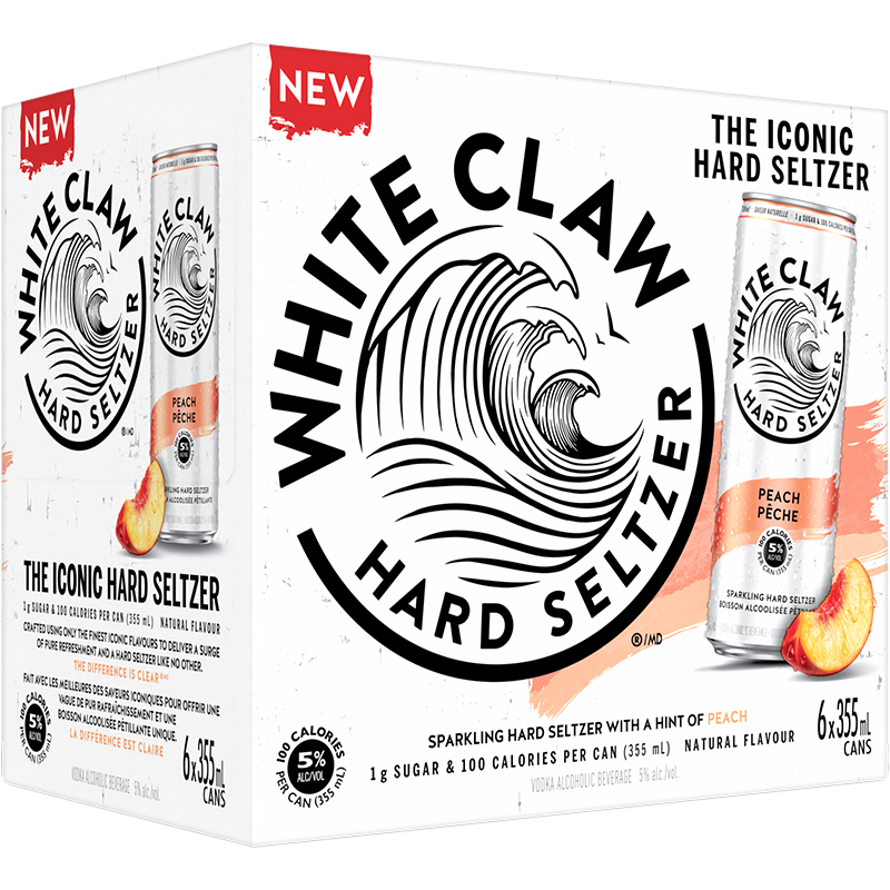 BCLIQUOR White Claw - Peach Can