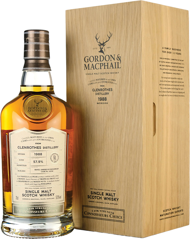 G AND M CONNOISSEURS CHOICE - GLENROTHES 1988 Scottish Whisky