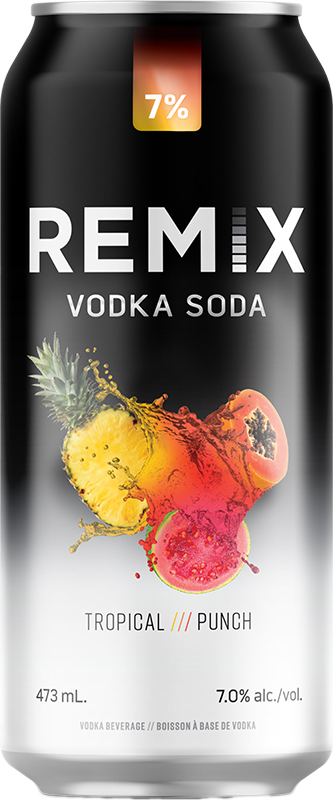 REMIX - VODKA SODA TROPICAL PUNCH TALL CAN Canadian Coolers