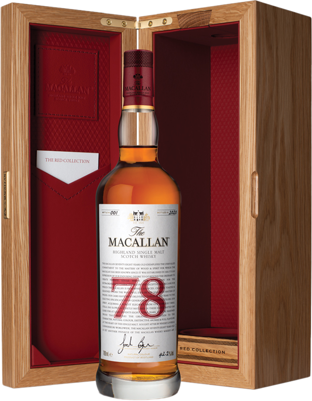 MACALLAN Red Collection 空瓶 A bottle of the Macallan Red Collection's 77 Years Old