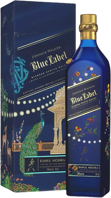 JOHNNIE WALKER - BLUE LABEL FESTIVE EDITION Scottish Whisky / Whiskey