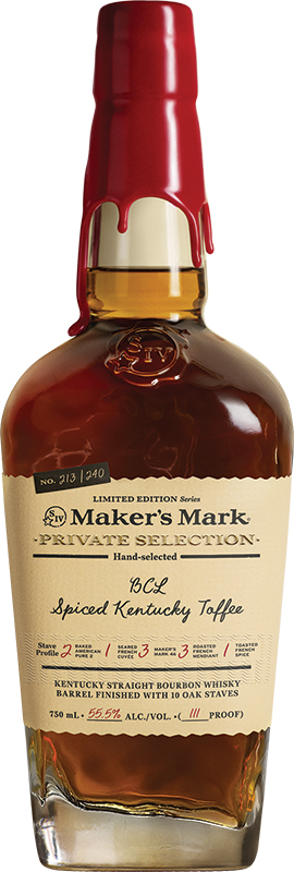 MAKER'S MARK - PRIVATE SELECT SPICED KENTUCKY TOFFEE MAKER'S MARK - PRIVATE SELECT SPICED KENTUCKY TOFFEE