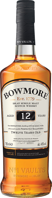 BOWMORE - 12 YEAR OLD Scottish Whisky / Whiskey