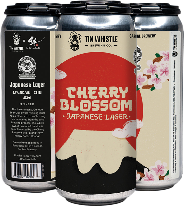BCLIQUOR Tin Whistle - Cherry Blossom Japanese Lager Tall Can