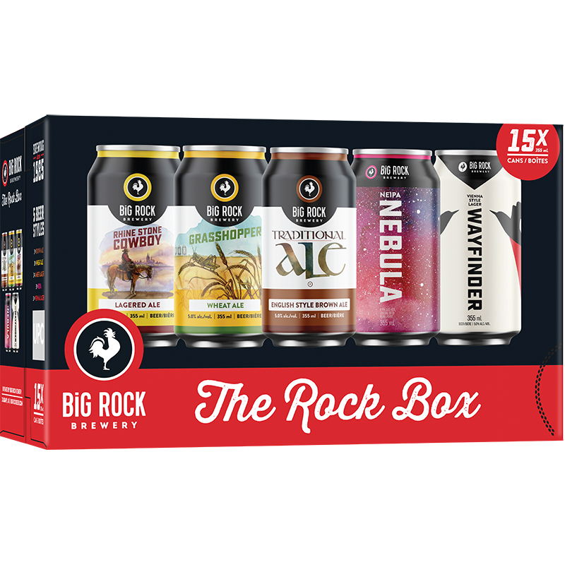 BIG ROCK - THE ROCK BOX SIGNATURE 15 PACK CAN Canadian Domestic Beer