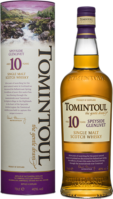 GLENLIVET - TOMINTOUL SPEYSIDE SINGLE MALT 10 YO Scottish Whisky