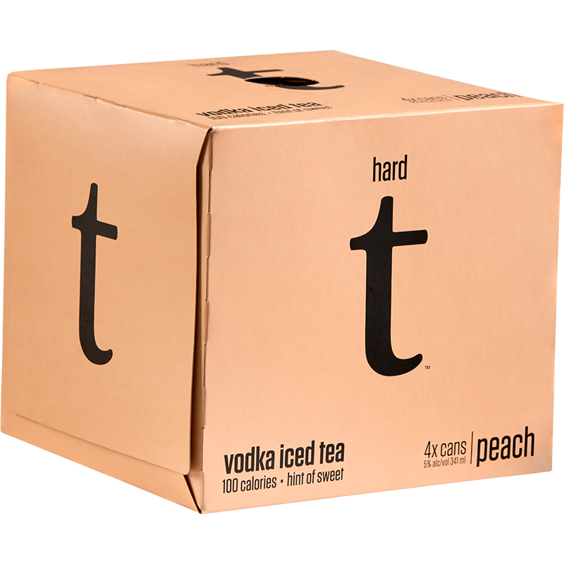 BCLIQUOR Hard T - Peach Vodka Iced Tea Can