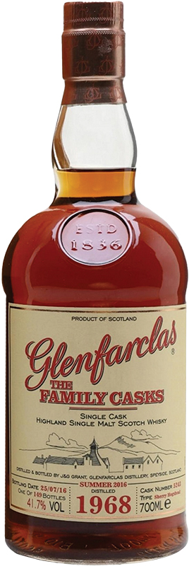 GLENFARCLAS - FAMILY CASK 1968 S16 CASK 5243 Scottish Whisky / Whiskey
