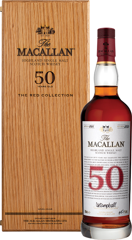 適切な価格 THE MACALLAN Whisky Scottish OLD YEAR 50 COLLECTION RED - ウイスキー