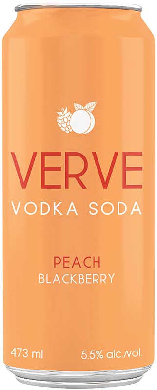 BCLIQUOR Verve - Peach Blackberry Vodka Soda Tall Can