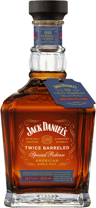 JACK DANIEL'S SINGLE BARREL TWICE BARRELED American Whisky Whiskey