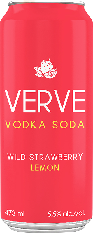 BCLIQUOR Verve - Wild Strawberry Lemon Vodka Soda Tall Can