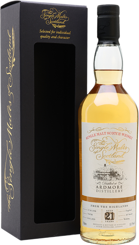 SINGLE MALTS OF SCOTLAND - ARDMORE 21 YEAR OLD SINGLE MALT S