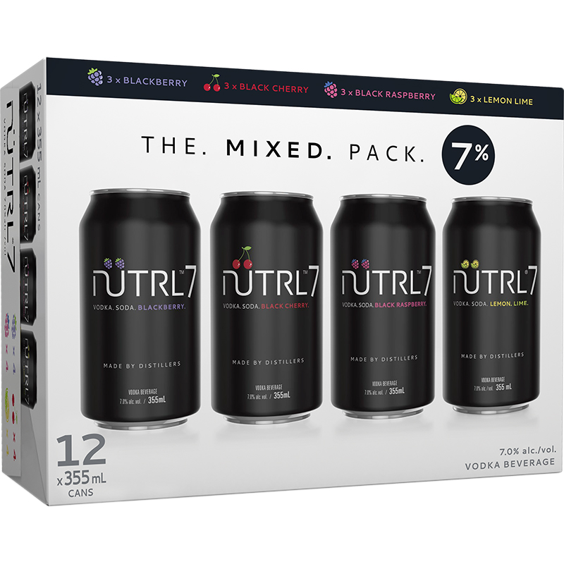 NUTRL7 VODKA SODA MIXED PACK CAN Canadian Coolers