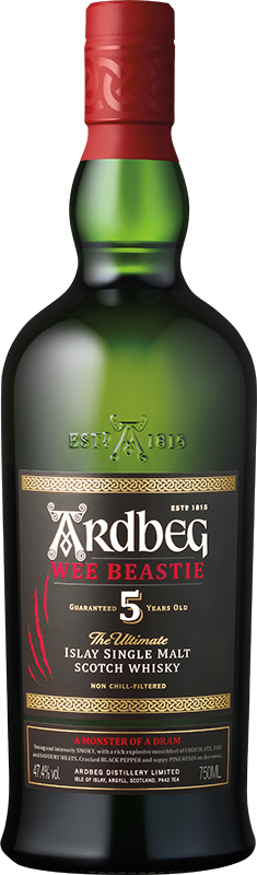 ARDBEG - WEE BEASTIE 5 YEAR OLD Scottish Whisky / Whiskey