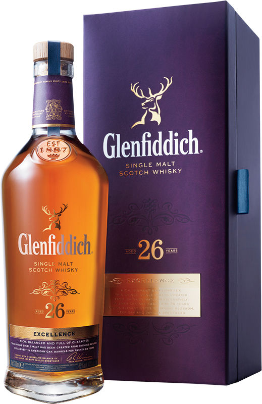 GLENFIDDICH - 26 YEAR OLD EXCELLENCE Scottish Whisky / Whiskey