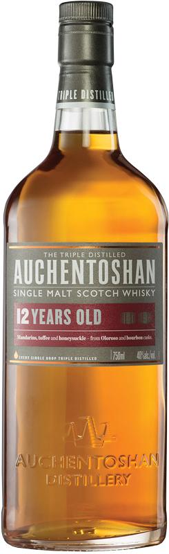 AUCHENTOSHAN - 12 YEAR OLD Scottish Whisky / Whiskey
