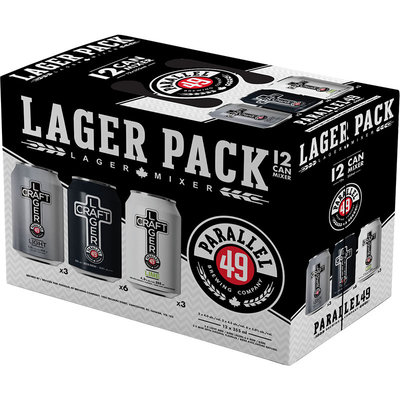 PARALLEL 49 - CRAFT LAGER MIXER PACK CAN Canadian Domestic Beer