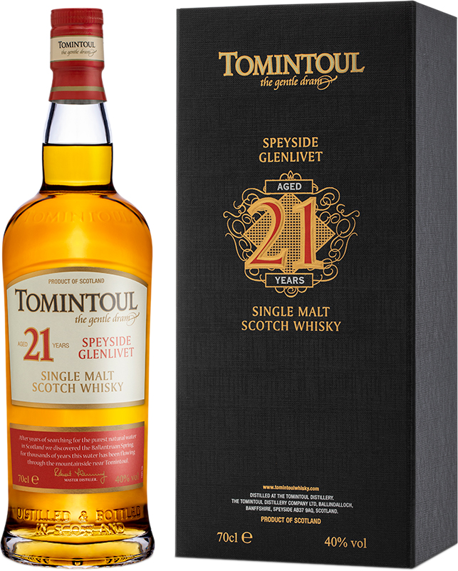 GLENLIVET - TOMINTOUL SPEYSIDE SINGLE MALT 21 YO Scottish Whisky