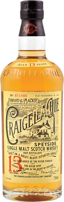 CRAIGELLACHIE - 13 YEAR OLD SPEYSIDE Scottish Whisky / Whiskey