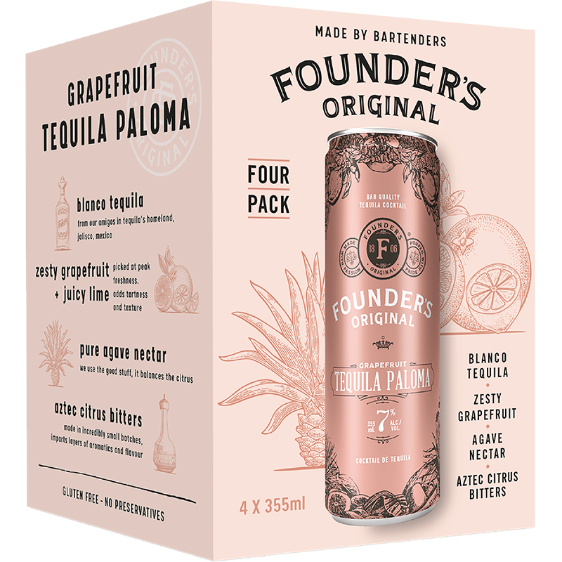 FOUNDER'S ORIGINAL TEQUILA PALOMA CAN Canadian Coolers