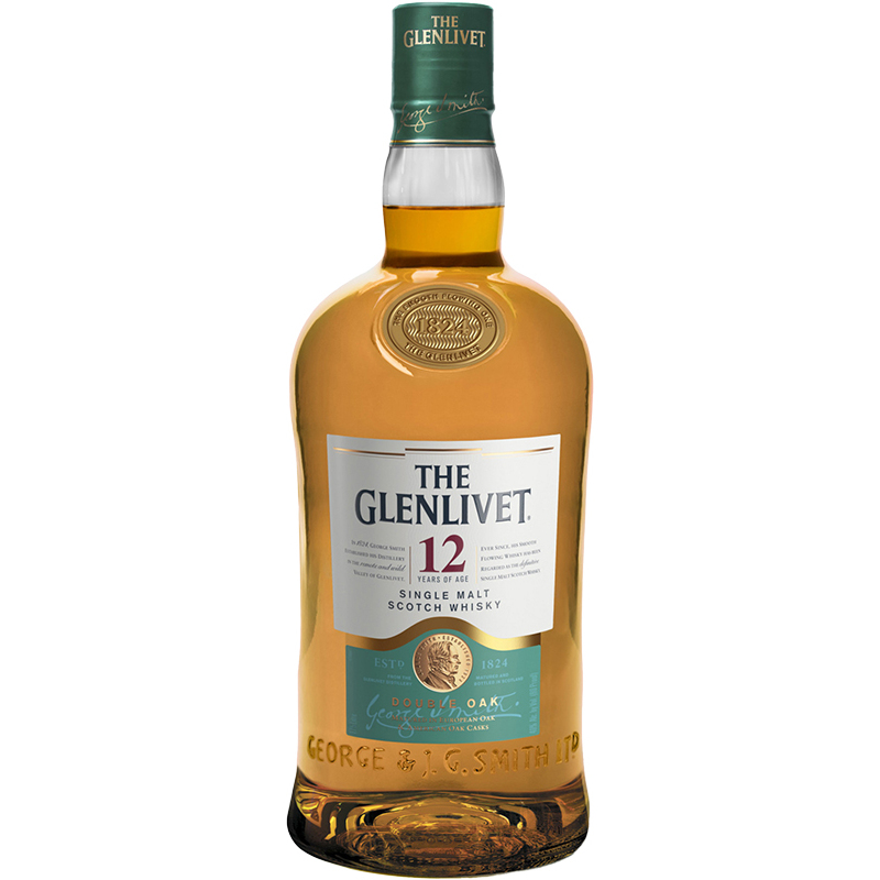 GLENLIVET - 12 YEAR OLD Scottish Whisky / Whiskey