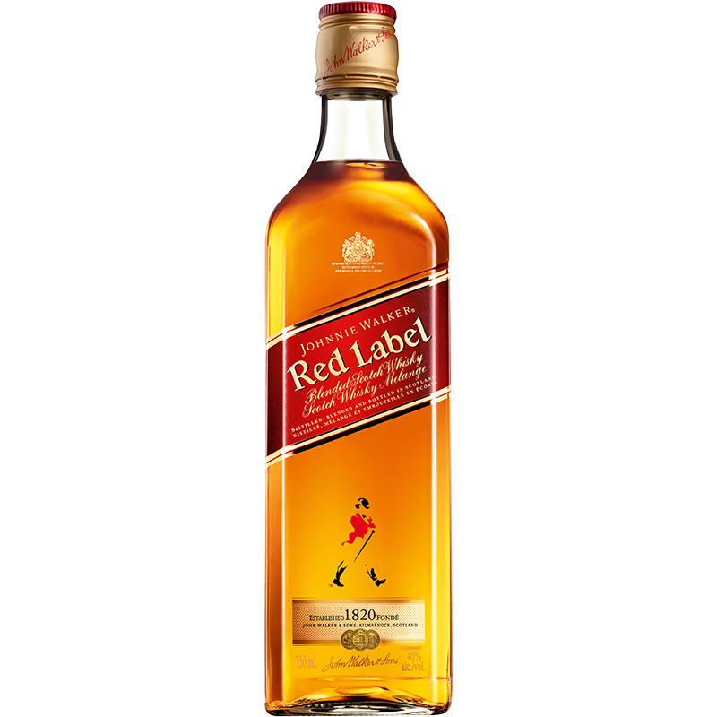 JOHNNIE WALKER - RED LABEL Scottish Whisky / Whiskey