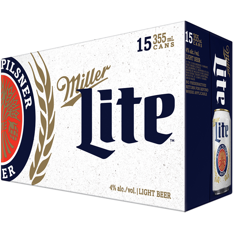 MILLER LITE CAN Canadian Domestic Beer